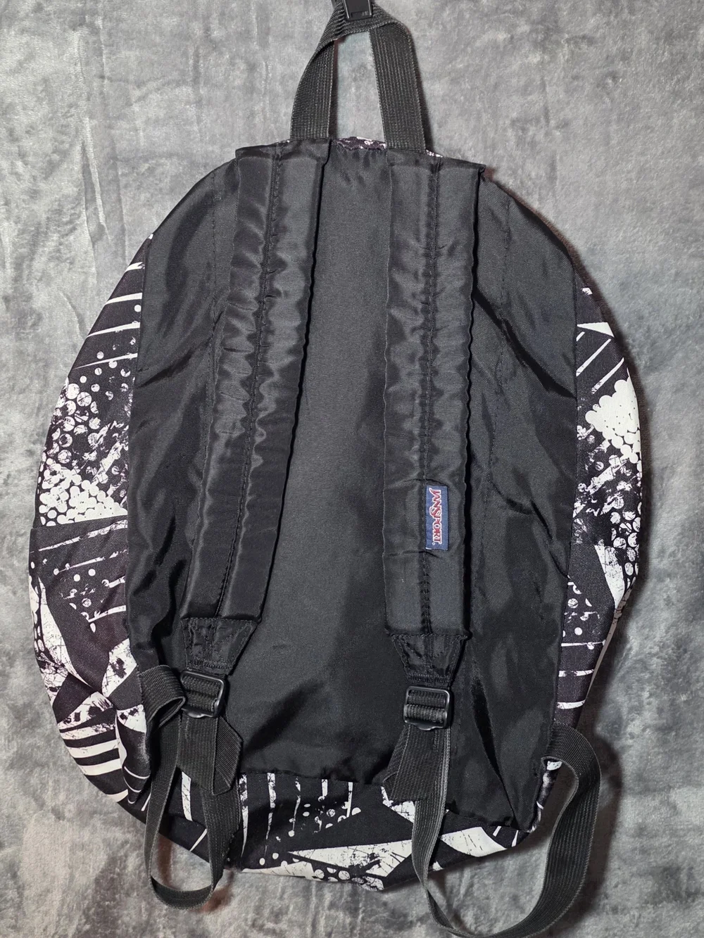 Jansport Black and White Abstract Print Backpack